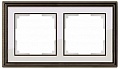 Рамка на 2 поста (бронза/белый) Werkel WL17-Frame-02
