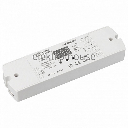 Контроллер-регулятор цвета RGBW Arlight SMART-K SMART-K4-RGBW (12-36V, 4x350mA) 022670