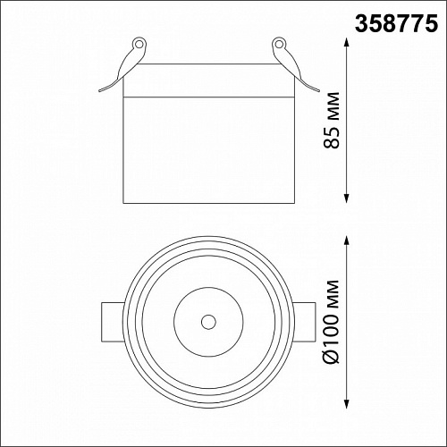 Светильник точечный LED 4000K 15W 1300Лм Novotech Groda 358775