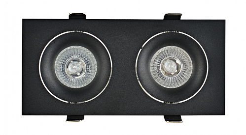 Встраиваемый поворотный светильник под сменную Donolux DL18412/02TSQ Black