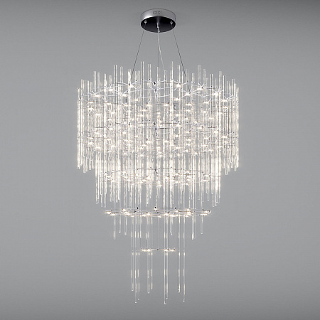 Подвесная люстра с пультом управления 54W 3300-6500К a072016 91101 LED хром Queen Bogate's