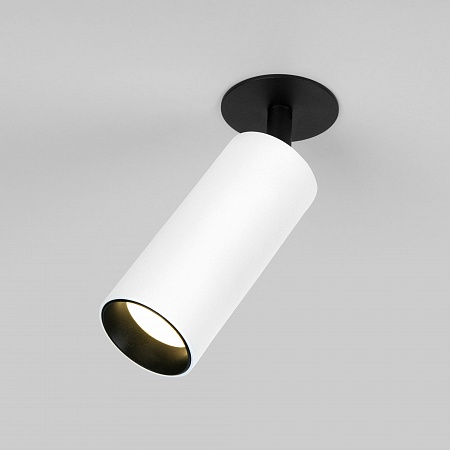Elektrostandard Diffe светильник встраиваемый белый/черный 10W 4200K (25052/LED) 25052/LED