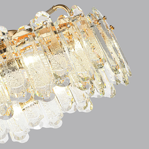 Подвесная хрустальная люстра 10*Е14 5069/10 золото Bullon Odeon Light