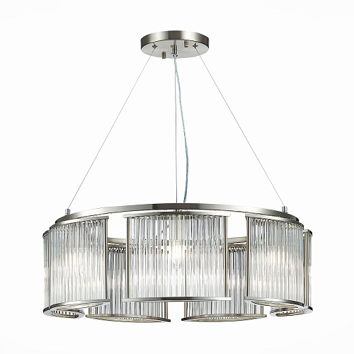 Подвесная люстра 7*E14 SL1627.103.07 хром/прозрачный Velletri ST Luce