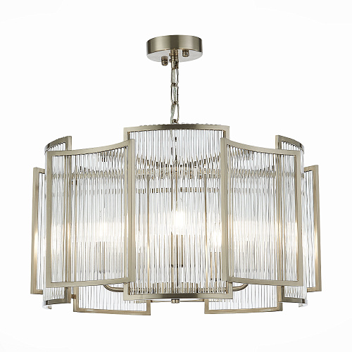 Люстра подвесная 5*E14 SL1234.103.05 никель/прозрачный Cosenza ST-Luce