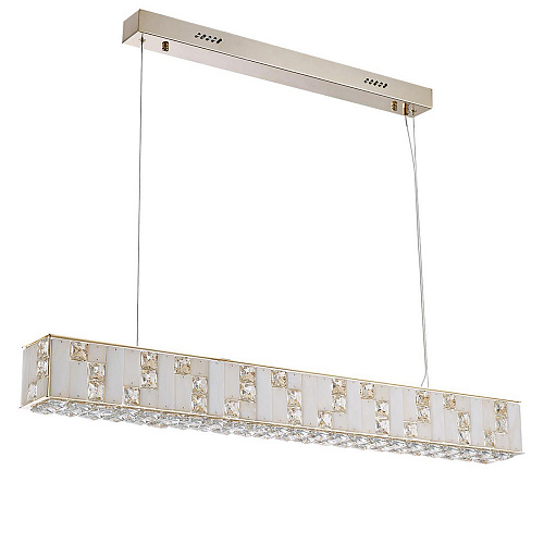 Подвесная хрустальная светодиодная люстра 50W 3700К 5072/50L золото Crossa Odeon Light
