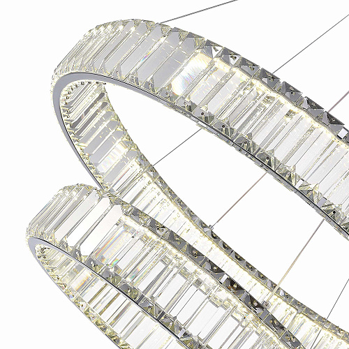 Хрустальная светодиодная люстра 70W 4000K SL1622.103.02 хром/прозрачный Tivoli ST Luce