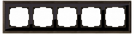 Рамка на 5 постов Werkel бронза/черный WL17-Frame-05