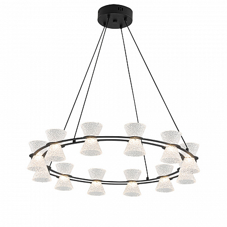 Подвесная люстра 42W 3000K 8341/42L черный/прозрачный VINORA Lumion