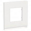 Unica Pure Белое стекло/Белая Рамка 1-ная горизонтальная