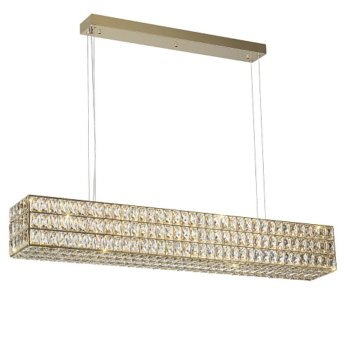 Хрустальная подвесная светодиодная люстра 48W 4000К 4926/48L золото Panta Odeon Light
