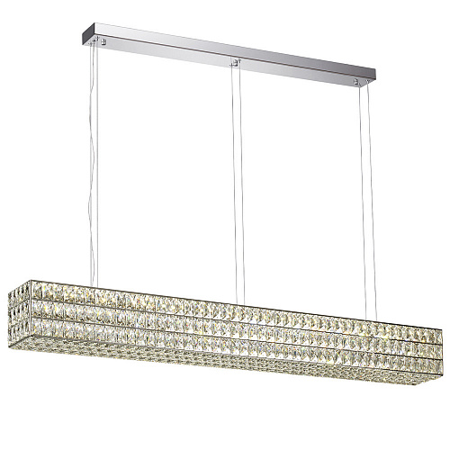 Хрустальная подвесная светодиодная люстра 60W 4000К 4927/60L хром Panta Odeon Light
