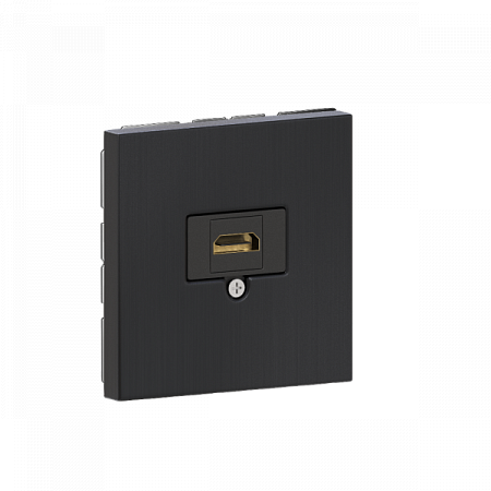 Розетка HDMI Donel R98 Metal 2.0a Вороненая сталь STRS20A-DA276GS