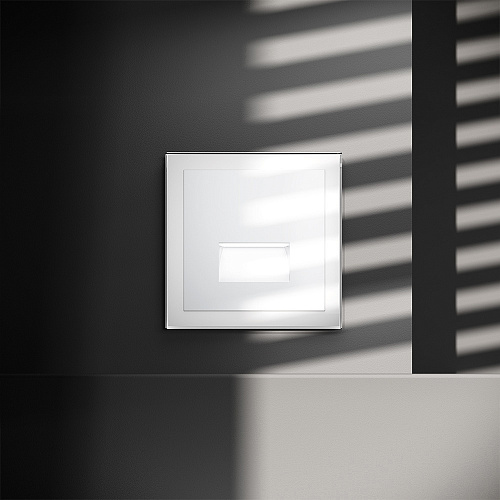 Встраиваемая LED подсветка (белый глянцевый) Voltum S70 VLS070601