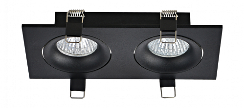 Встраиваемый поворотный светильник под сменную Donolux DL18412/02TSQ Black