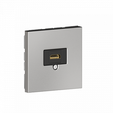 Розетка HDMI Donel R98 Metal 2.0a Благородная сталь STRS20A-DA276ES