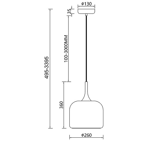 Подвесной светильник Maytoni Spirito 12W LED 3000K MOD286PL-L18B3K