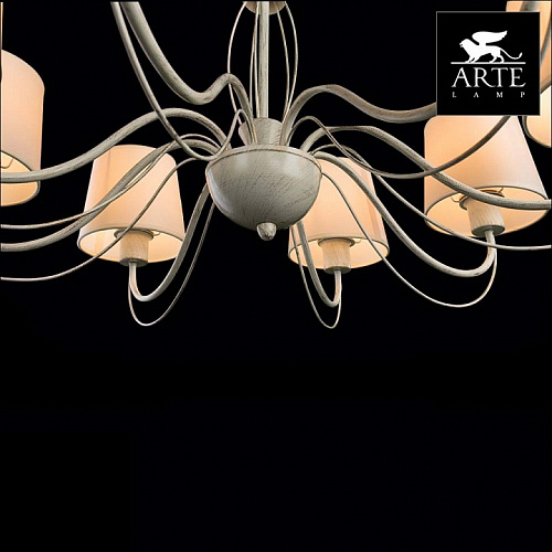 Люстра Arte Lamp A9310LM-8WG Orlean слоновая кость