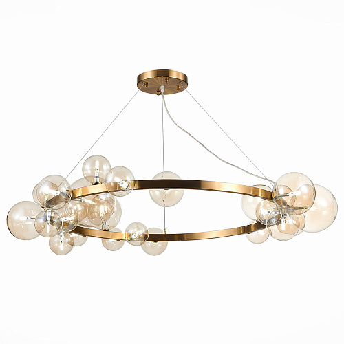 Светильник подвесной 24*G4 SL1165.303.24 бронза/коньячный Necton ST-Luce