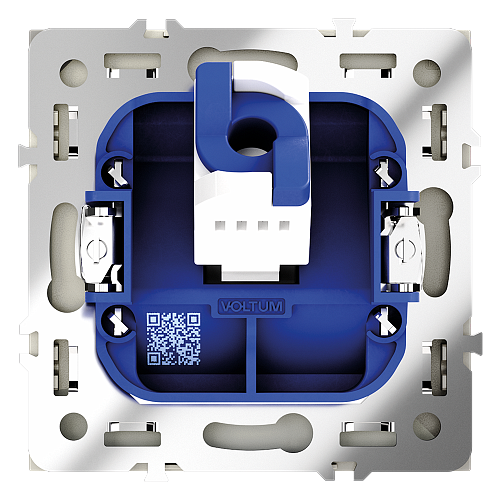Розетка компьютерная Voltum S70 RJ45 кат.6, сталь VLS060105