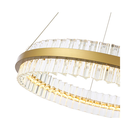 Светильник подвесной LED 1*44W 3000K SL383.213.01 матовое золото Cherio ST-Luce