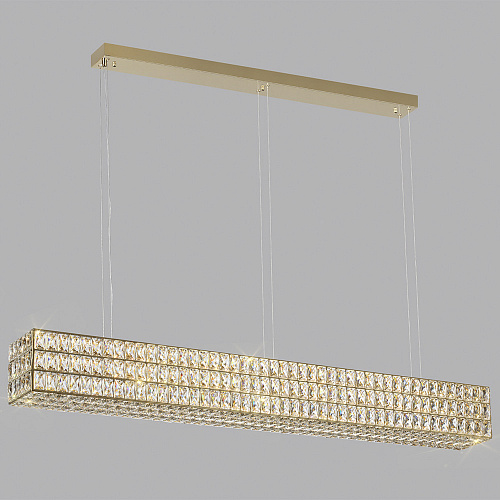 Хрустальная подвесная светодиодная люстра 60W 4000К 4926/60L золото Panta Odeon Light