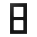  Рамка 2-ая, цвет матовый черный Jung A550 A5582BFSWM