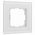 Рамка на 1 пост Senso (белый, стекло soft-touch) W0013101