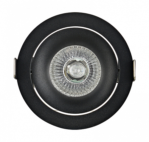 Встраиваемый поворотный светильник под сменную Donolux DL18412/01TR Black