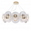 Люстра Clear glass Newport 4540 LED 80W 4548+2/S gold