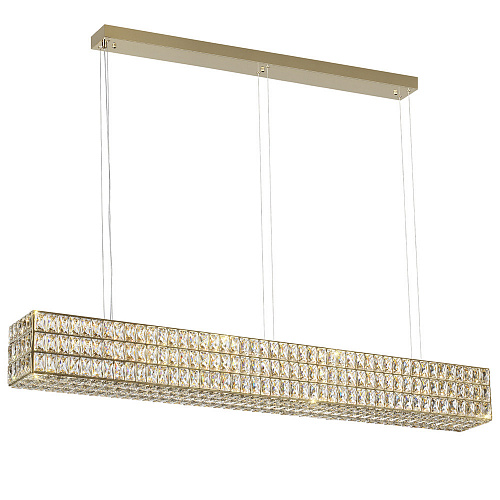 Хрустальная подвесная светодиодная люстра 60W 4000К 4926/60L золото Panta Odeon Light
