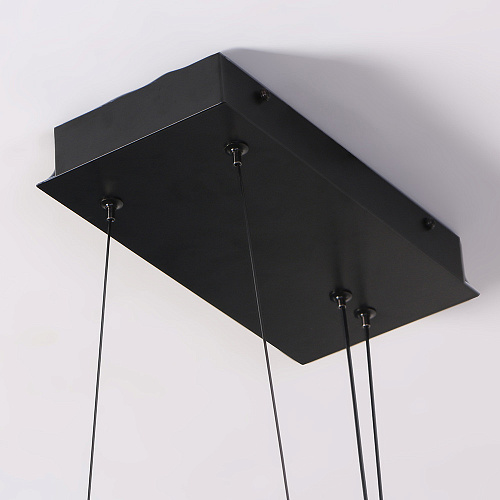 Подвесная люстра 27*150 см, 2*LED, 60W, 4000K, Favourite Vingar 4381-2P, чернный матовый