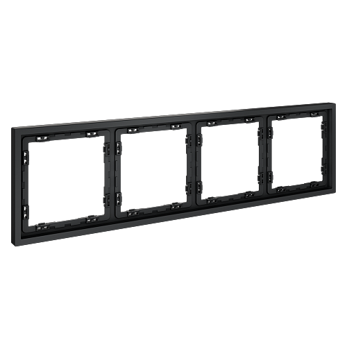 Рамка пластиковая 4-постовая Voltum S70 графит VLS100407