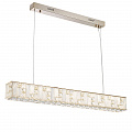 Подвесная хрустальная светодиодная люстра 50W 3700К 5072/50L золото Crossa Odeon Light