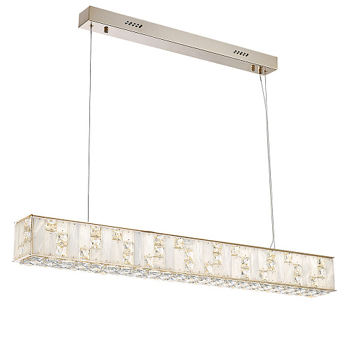 Подвесная хрустальная светодиодная люстра 50W 3700К 5072/50L золото Crossa Odeon Light