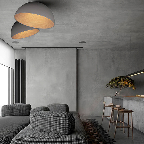 Потолочный светильник LED 36W 4000К 10197/500 Grey серый Egg LOFT IT