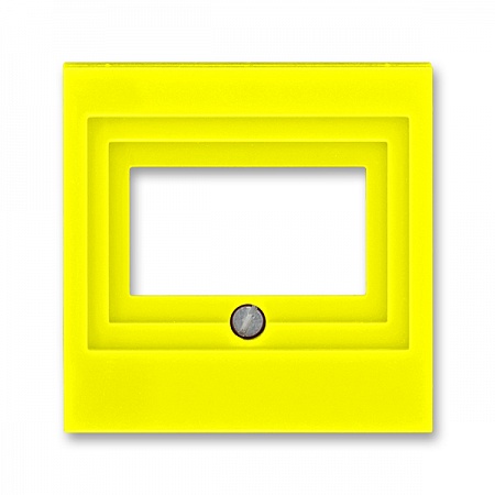 ABB EPJ Levit жёлтый / дымчатый чёрный Накладка для розеток USB / HDMI / VGA, , жёлтый