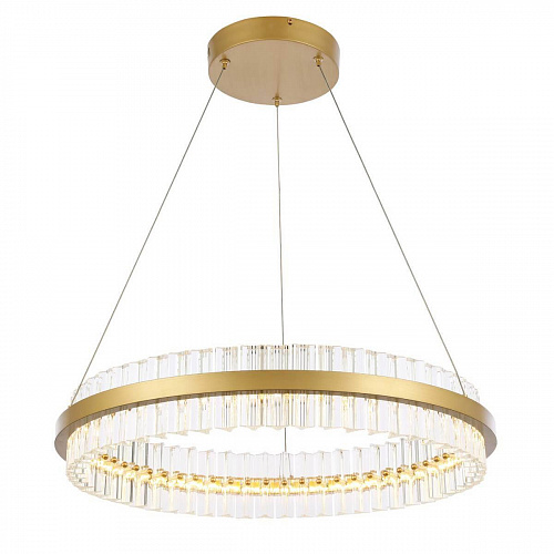 Светильник подвесной LED 1*44W 3000K SL383.213.01 матовое золото Cherio ST-Luce
