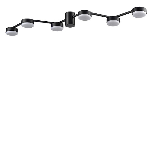 Люстра потолочная 6*GX53 8187/6C черный Comfi Dabra Lumion