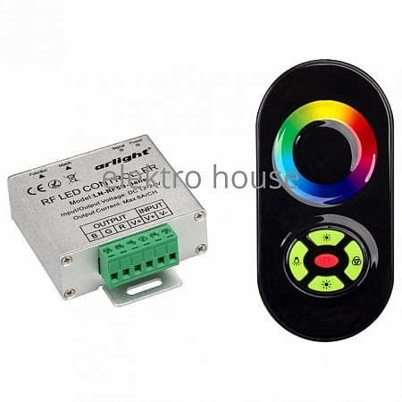 Контроллер-регулятор цвета RGB с пультом ДУ Arlight LN-RF5B LN-RF5B-Sens Black (12-24V,180-360W) 016484