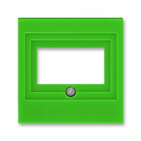 ABB EPJ Levit зелёный / дымчатый чёрный Накладка для розеток USB / HDMI / VGA, , зелёный