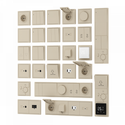 Рамка пластиковая Donel R98 нa 1 пост Кашемир матовый DA21135