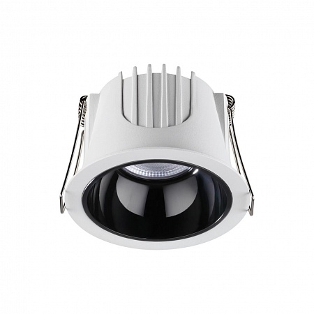Novotech 358691 SPOT NT21 207 белый/черный Светильник встраиваемый светодиодный IP20 LED 4000К 10W 100-265V KNOF