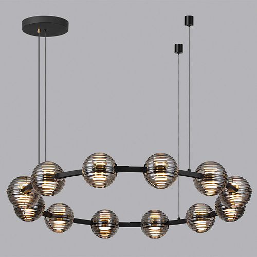 Люстра 113*113*130 см, LED*W, 4000 К, Odeon Light Troni, черный 5041/120L