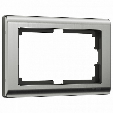 Рамка для двойной розетки Werkel глянцевый никель W0081602