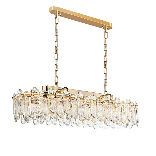 Подвесная хрустальная люстра 12*Е14 5069/12 золото Bullon Odeon Light