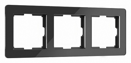 Рамка на 3 поста Werkel Acrylic черный W0032708