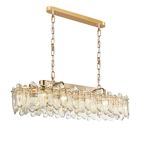 Подвесная хрустальная люстра 12*Е14 5069/12 золото Bullon Odeon Light