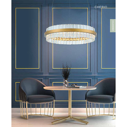 Светильник подвесной LED 1*44W 3000K SL383.213.01 матовое золото Cherio ST-Luce