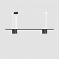 Подвесной светильник 4*GU10 DK4061-BK матовый чёрный Orbit Denkirs